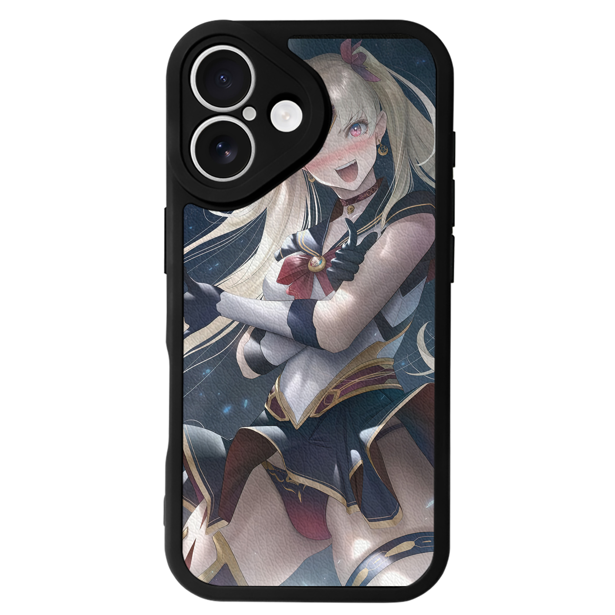 （画像用） 美少女戦士セーラームーン Sailor Moon 【iPhone 16シリーズ対応】シリコンスマホケース（レザー調） 材質：シリコン